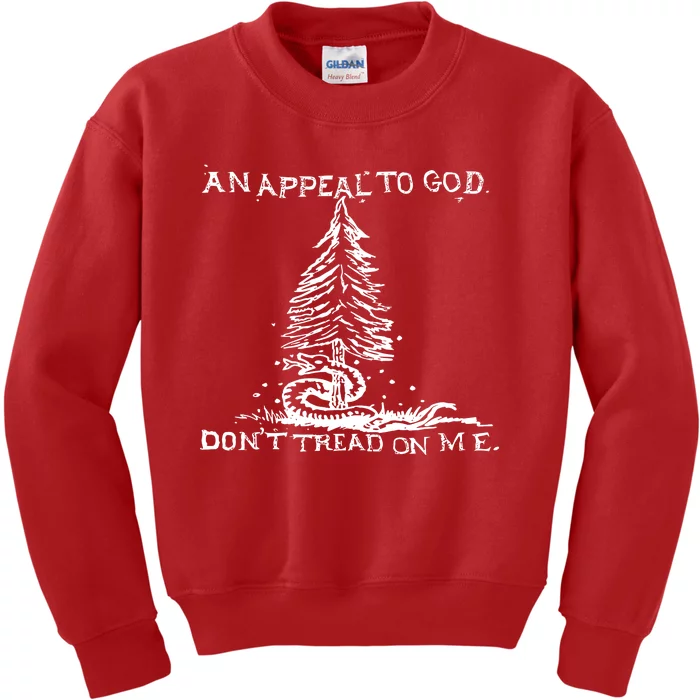 An Appeal To God DonT Tread On Me Kids Sweatshirt