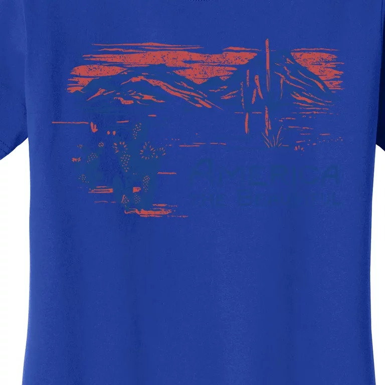 Americana America The Beautiful Landscape Great Gift Women's T-Shirt