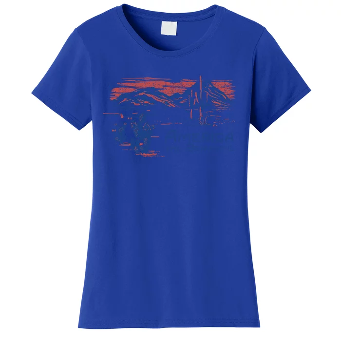 Americana America The Beautiful Landscape Great Gift Women's T-Shirt