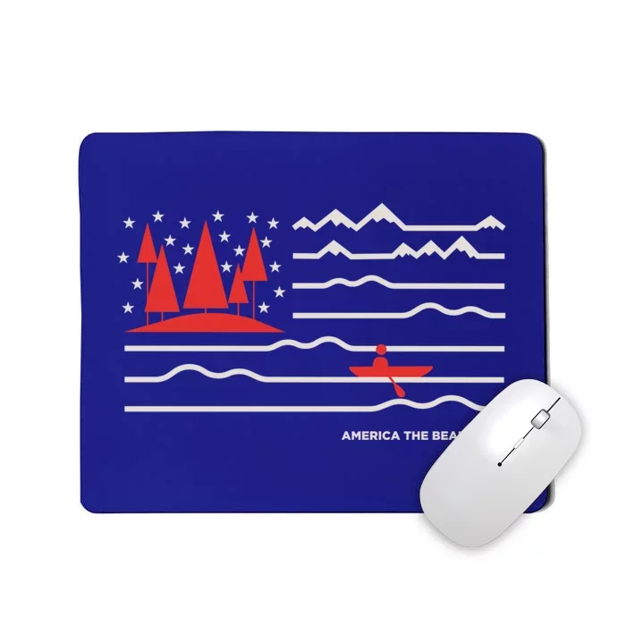 Americana America The Beautiful Sailing Ship Gift Mousepad