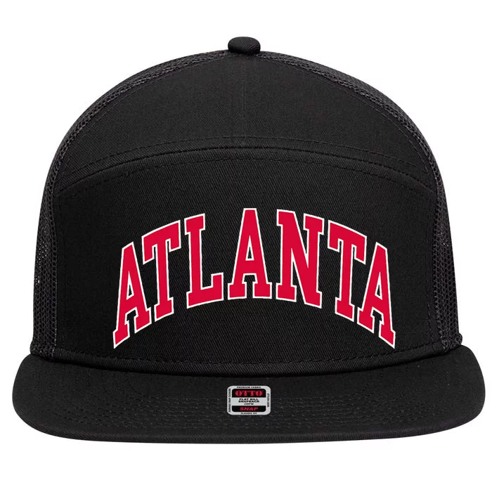 Atlanta 7 Panel Mesh Trucker Snapback Hat