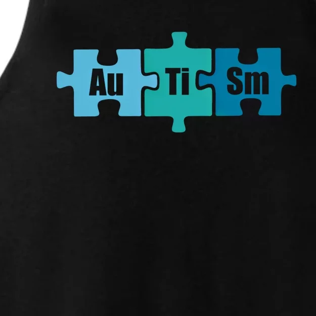 Autism Au Ti Sm Periodic Table Of Elets Science Meme Gift Ladies Tri-Blend Wicking Tank