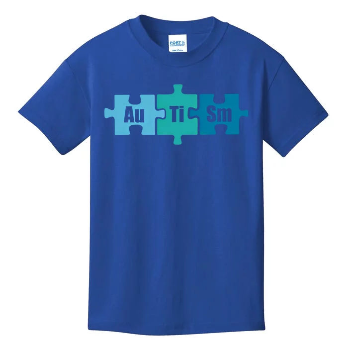 Autism Au Ti Sm Periodic Table Of Elets Science Meme Gift Kids T-Shirt