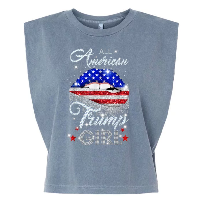 All American Trump Girl Design Garment-Dyed Women's Muscle Tee