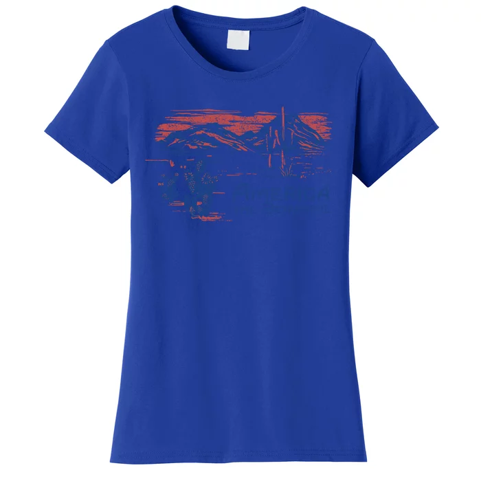 Americana America The Beautiful Landscape Cute Gift Women's T-Shirt