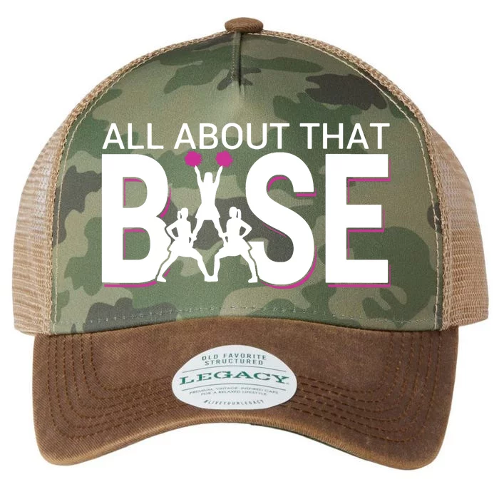 All About That Base Funny Cheerleading Cheer Legacy Tie Dye Trucker Hat