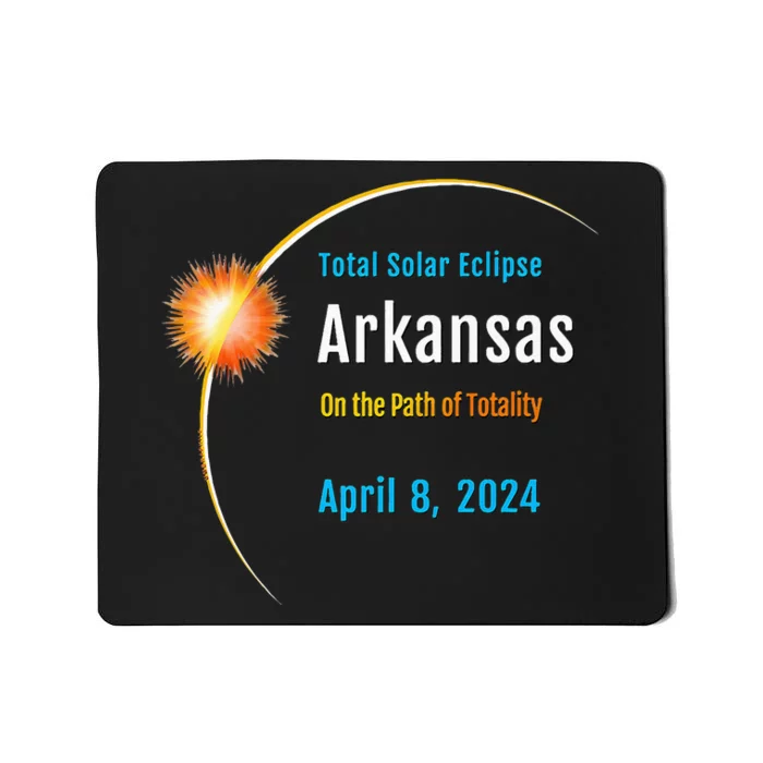 Arkansas AR Total Solar Eclipse 2024 Mousepad