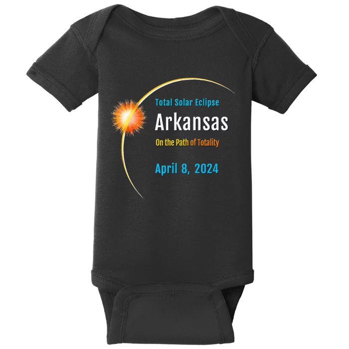 Arkansas AR Total Solar Eclipse 2024 Baby Bodysuit