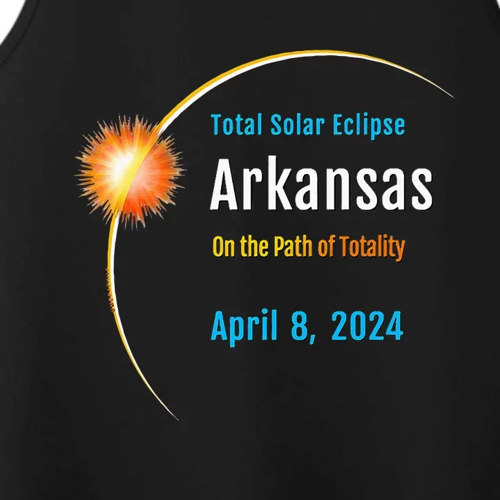 Arkansas AR Total Solar Eclipse 2024 Performance Tank