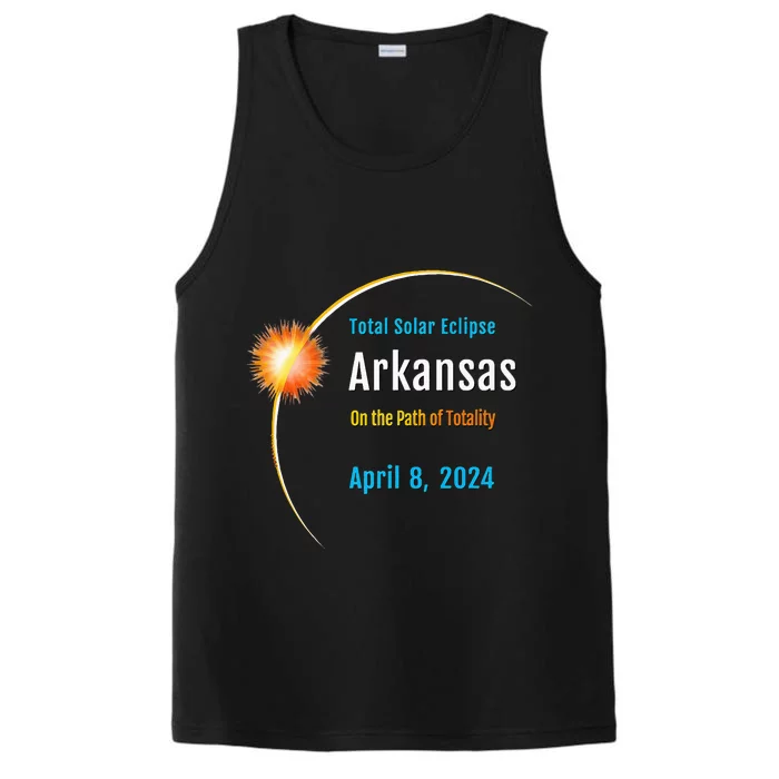 Arkansas AR Total Solar Eclipse 2024 Performance Tank