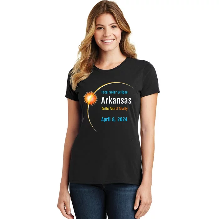 Arkansas AR Total Solar Eclipse 2024 Women's T-Shirt