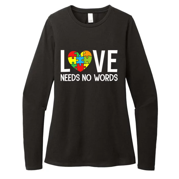 Autism Awareness Teacher Shirt Love Needs No Word Special Ed Womens CVC Long Sleeve Shirt