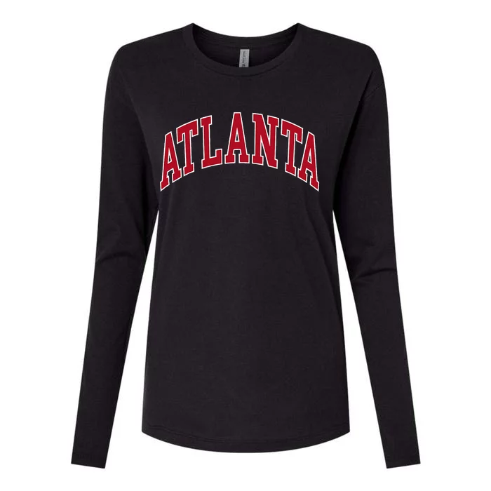 Atlanta Womens Cotton Relaxed Long Sleeve T-Shirt