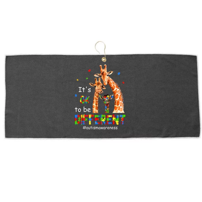 Autism Awareness  Teacher Its Ok To Be Different Large Microfiber Waffle Golf Towel