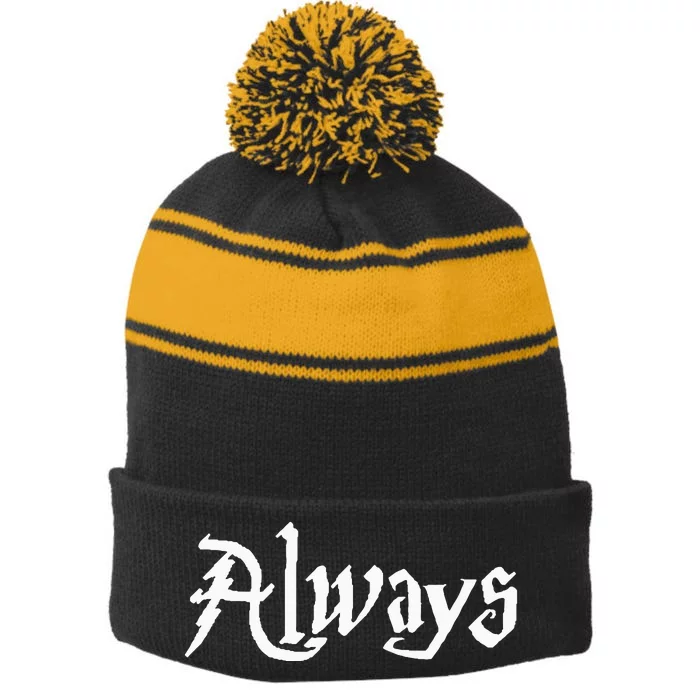 After All This Time Always Matching CoupleS Stripe Pom Pom Beanie