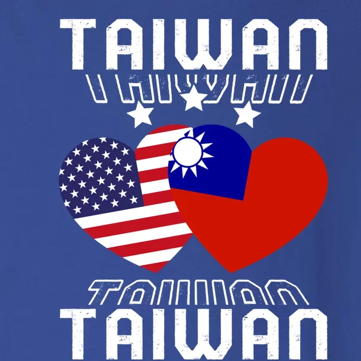 America And Taiwan Taiwanese American Flag Dual Nationality Cool Gift Toddler Long Sleeve Shirt