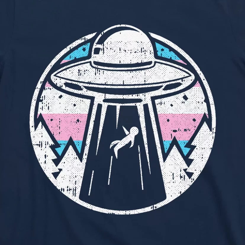 Alien Abduction Transg Pride Lgbtq Gaylien Transg Ufo T-Shirt