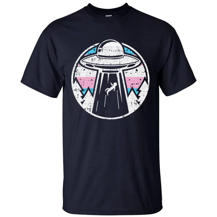 Alien Abduction Transg Pride Lgbtq Gaylien Transg Ufo Tall T-Shirt