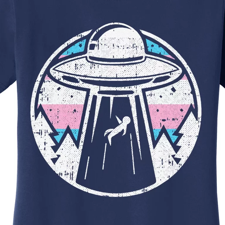 Alien Abduction Transg Pride Lgbtq Gaylien Transg Ufo Women's T-Shirt