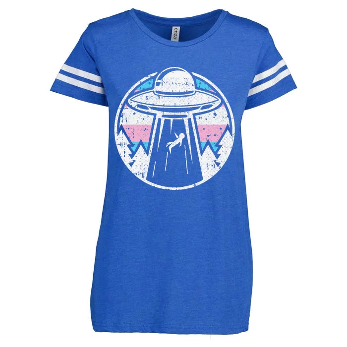 Alien Abduction Transg Pride Lgbtq Gaylien Transg Ufo Enza Ladies Jersey Football T-Shirt