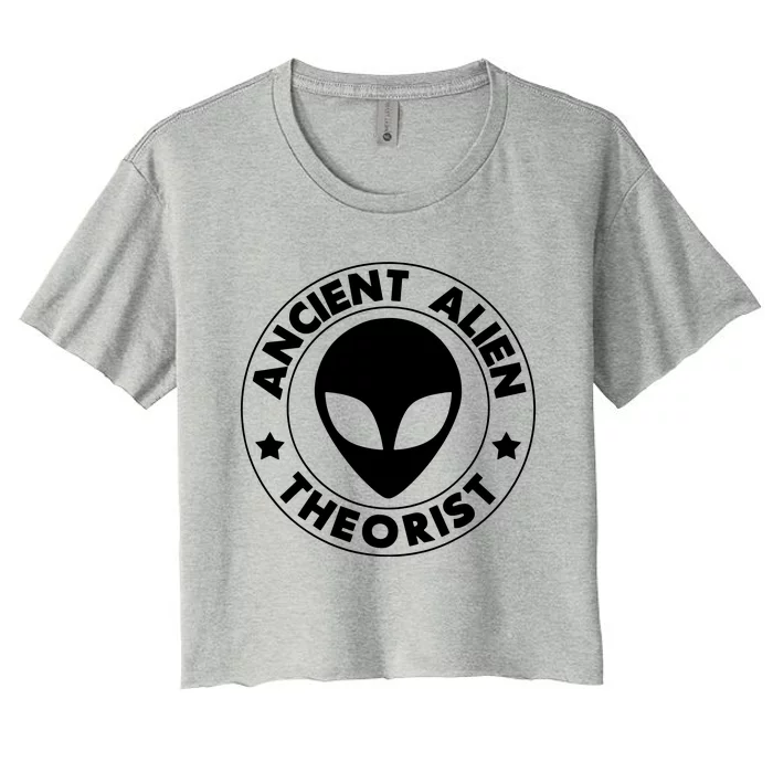 Ancient Alien Theorist Women's Crop Top Tee