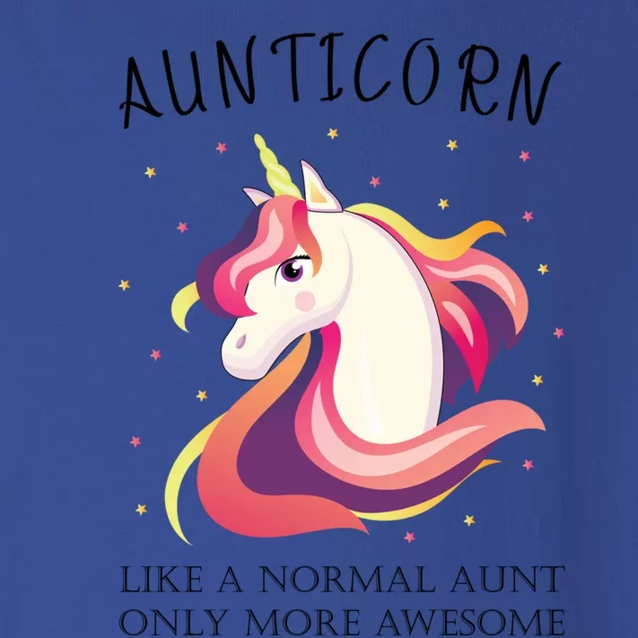 Aunticorn Aunt Unicorn More Awesome Auntie Cool Gift Toddler Long Sleeve Shirt