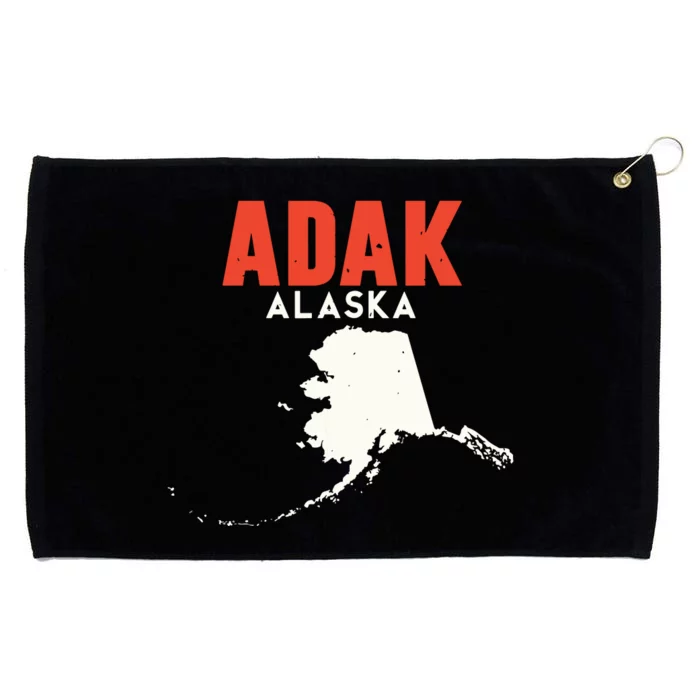 Adak Alaska Usa State America Travel Alaskan Grommeted Golf Towel