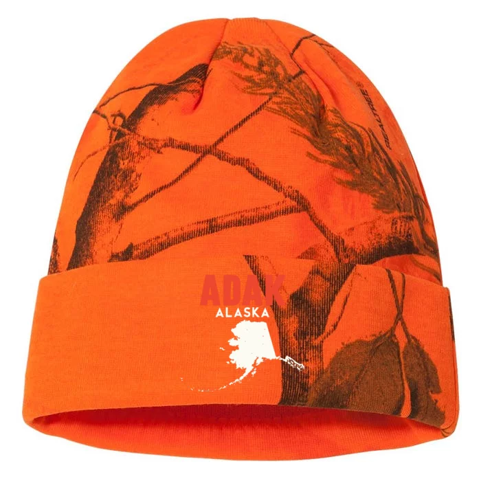 Adak Alaska Usa State America Travel Alaskan Kati - 12in Camo Beanie