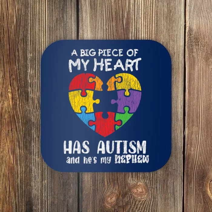 Autism Awareness Uncle Aunt Family Autistic Awareness Coaster