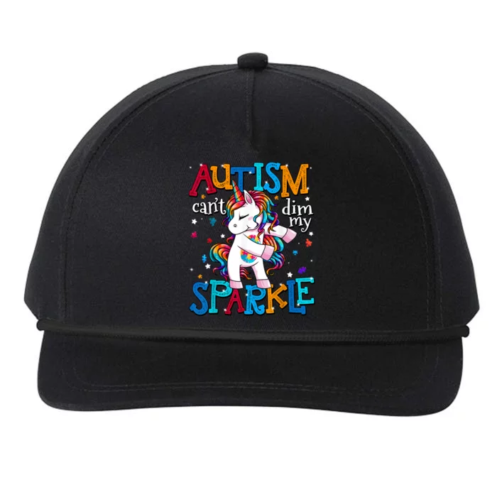 Autism Awareness Unicorn For Autism Mom Snapback Five-Panel Rope Hat