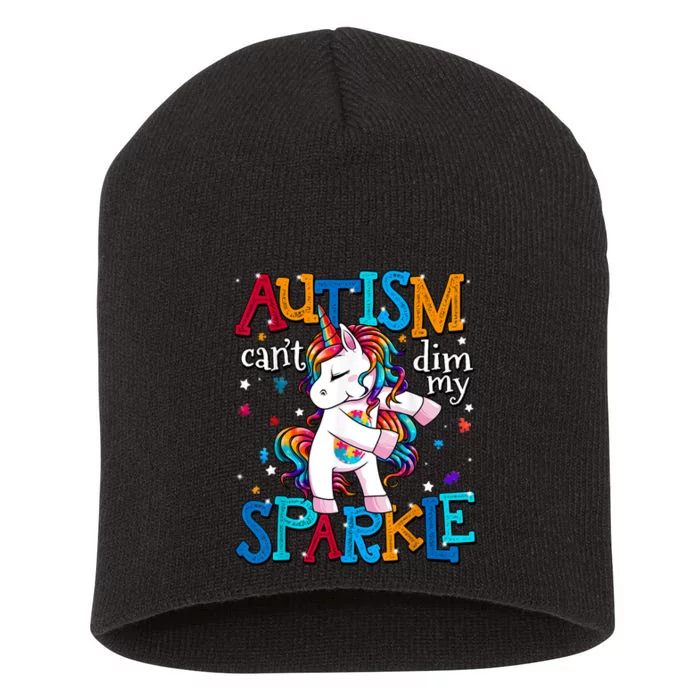 Autism Awareness Unicorn For Autism Mom Short Acrylic Beanie