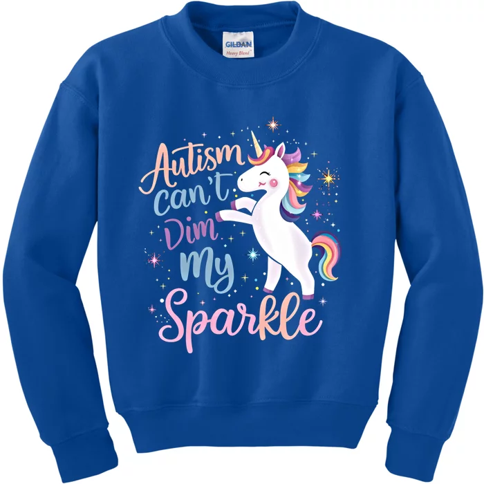 Autism Awareness Unicorn Gift Utism Mom Meaningful Gift Kids Sweatshirt