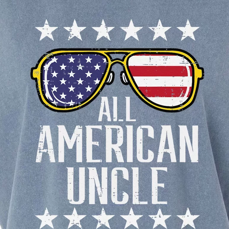 All American Uncle 4th Of July Memorial Day Matching Family Garment-Dyed Women's Muscle Tee