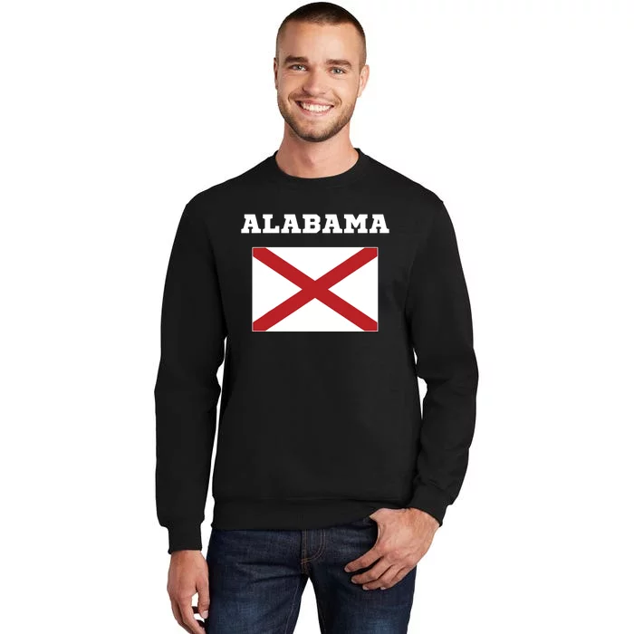 Alabama American Usa Top Travel Flag Gift Tall Sweatshirt