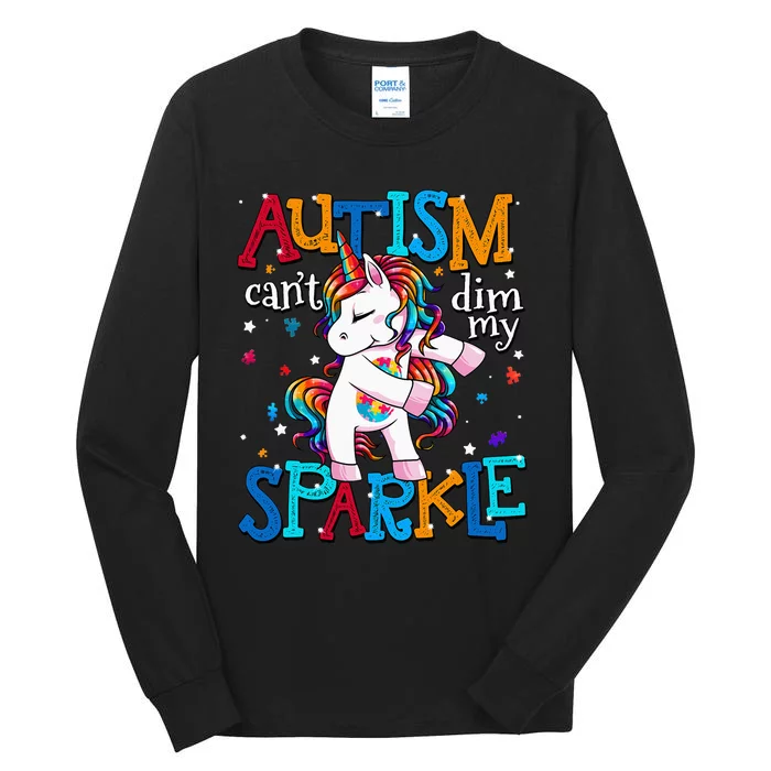 Autism Awareness Unicorn For Autism Mom Tall Long Sleeve T-Shirt