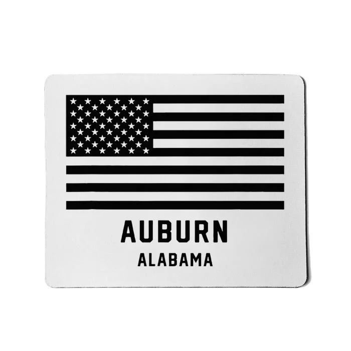 Auburn Alabama Usa American Flag Patriotic Mousepad