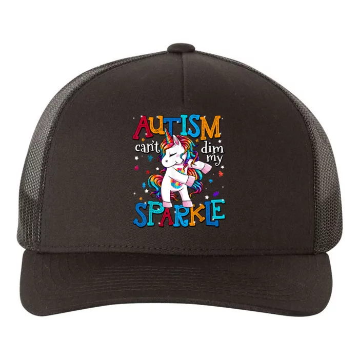 Autism Awareness Unicorn For Autism Mom Yupoong Adult 5-Panel Trucker Hat