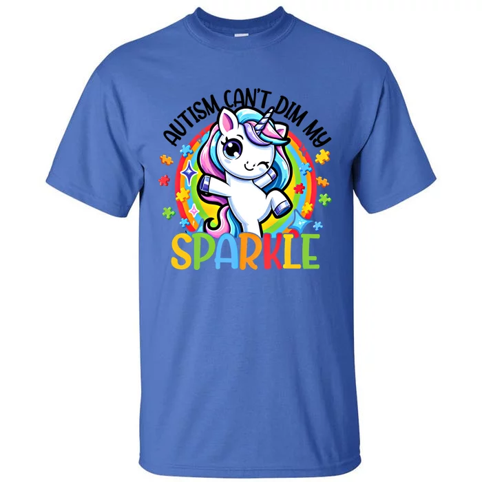 Autism Awareness Unicorn Gift For Autism Mom Funny Gift Tall T-Shirt