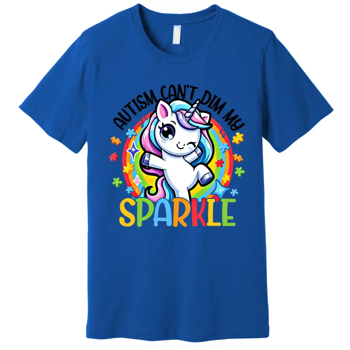 Autism Awareness Unicorn Gift For Autism Mom Funny Gift Premium T-Shirt