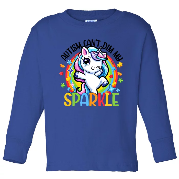 Autism Awareness Unicorn Gift For Autism Mom Funny Gift Toddler Long Sleeve Shirt