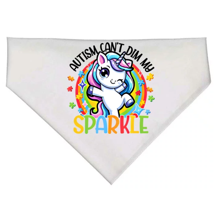 Autism Awareness Unicorn Gift For Autism Mom Funny Gift USA-Made Doggie Bandana