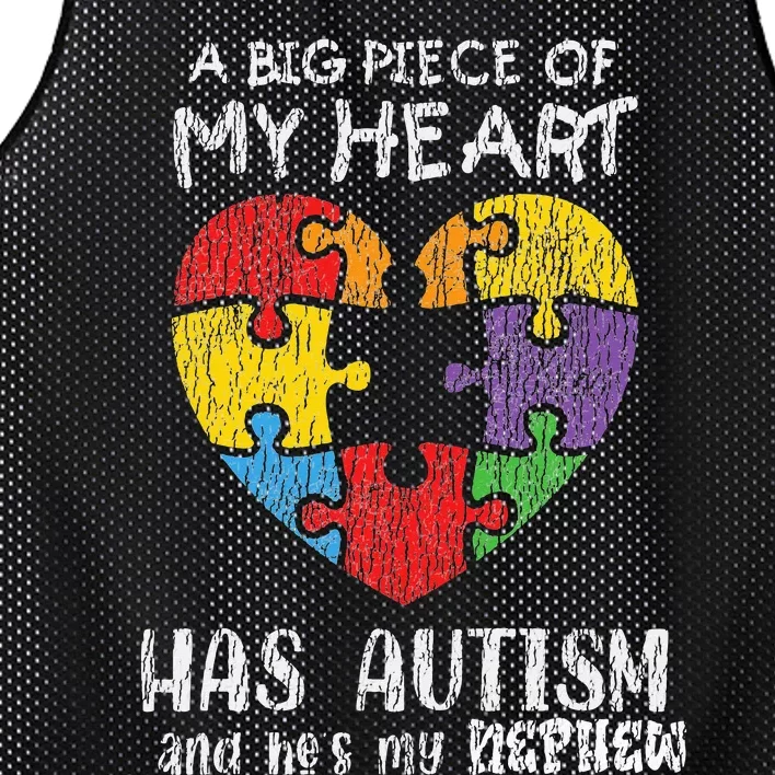 Autism Awareness Uncle Aunt Family Autistic Awareness Mesh Reversible Basketball Jersey Tank