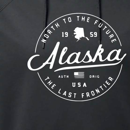 Alaska Ak Usa Performance Fleece Hoodie