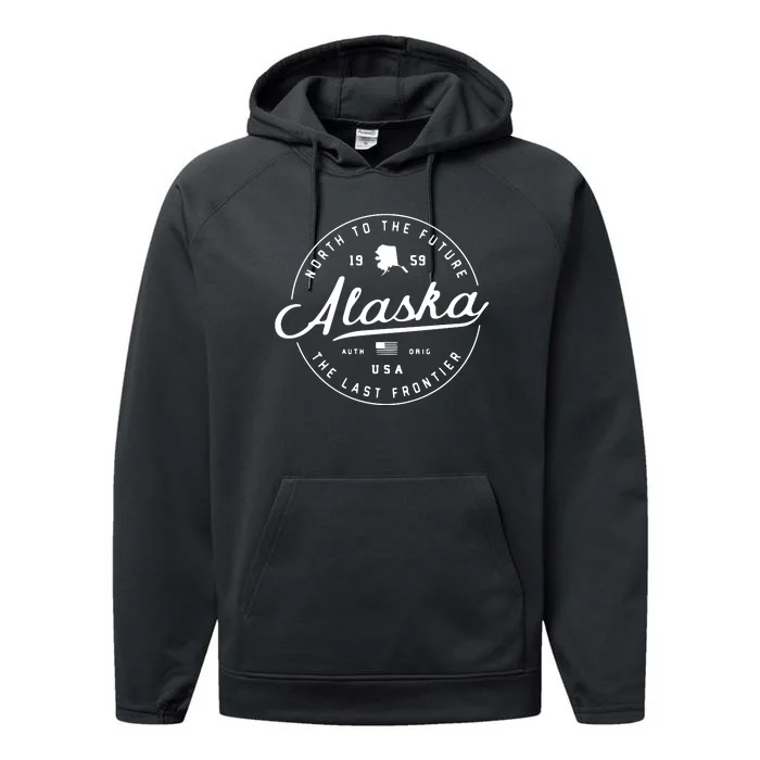 Alaska Ak Usa Performance Fleece Hoodie