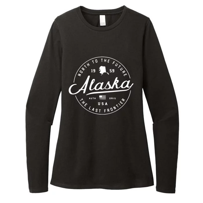 Alaska Ak Usa Womens CVC Long Sleeve Shirt