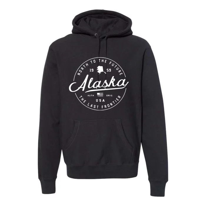 Alaska Ak Usa Premium Hoodie