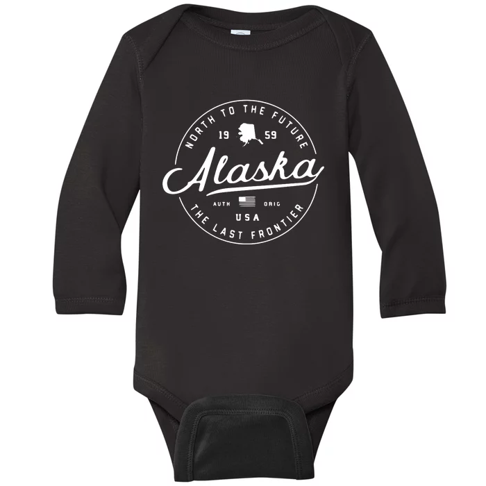 Alaska Ak Usa Baby Long Sleeve Bodysuit