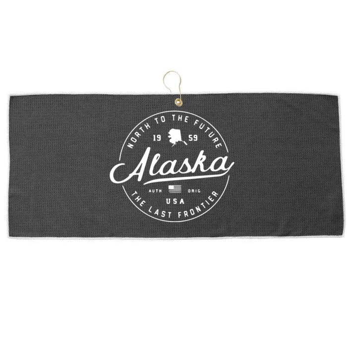 Alaska Ak Usa Large Microfiber Waffle Golf Towel