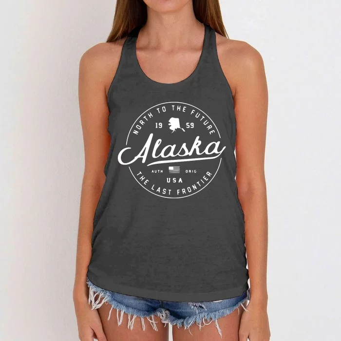 Alaska Ak Usa Women's Knotted Racerback Tank