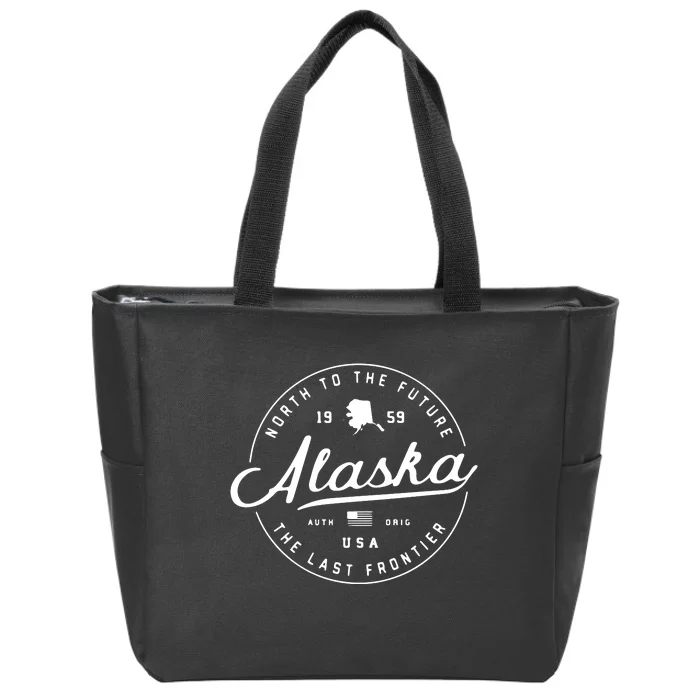 Alaska Ak Usa Zip Tote Bag